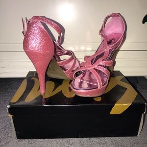 Pink Glittery Heels
